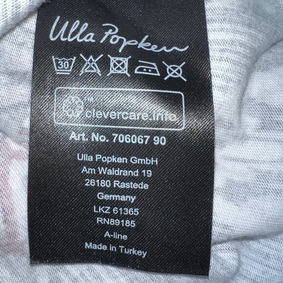 Ulla Popken women’s size L sleeveless gray geometric print WhimsyGoth tunic top - Picture 6 of 7